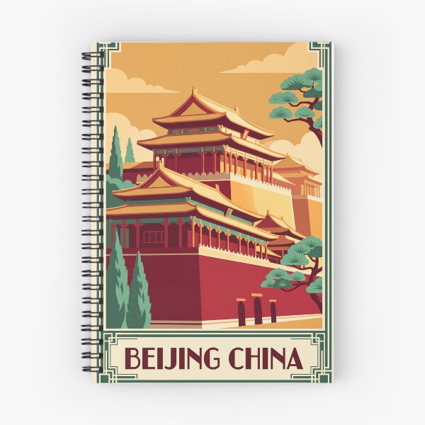 Item preview, Beijing China Vintage Travel Art – Forbidden City & Imperial Architecture designed and sold by Bomax121.