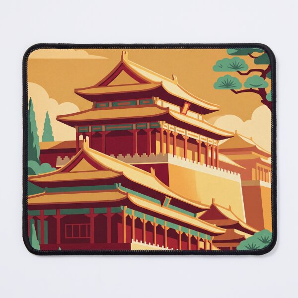 Item preview, Beijing China Vintage Travel Art – Forbidden City & Imperial Architecture designed and sold by Bomax121.
