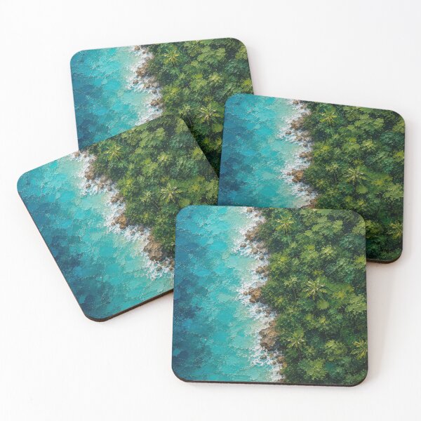 Item preview, Where Ocean Meets Jungle – Tropical Coast Art designed and sold by H-Tsvetkova.