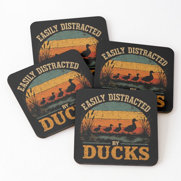 Item preview, Easily Distracted By Ducks Waterfowl Lover Bird Watching Enthusiast designed and sold by SkeletonsDanger.