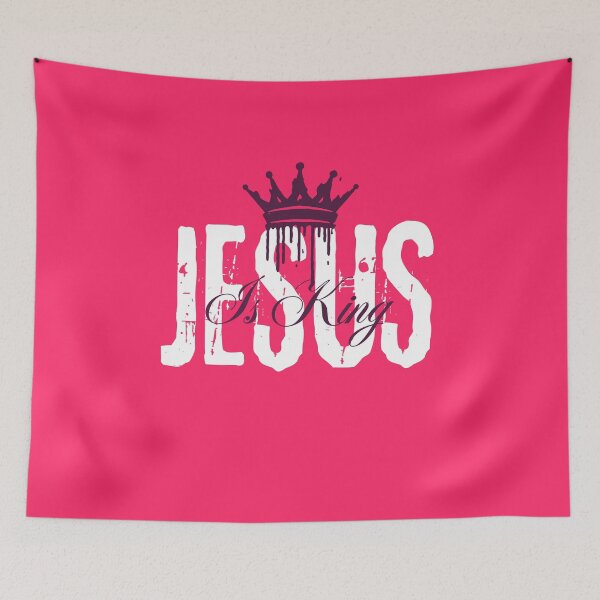 Item preview, Jesus Is King - Christian Daily Bible Quotes  - Fathers Day Ideas - Crimson designed and sold by Doiemacreations.