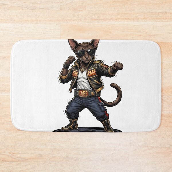 Item preview, Cool Fighter Cat – Gamer Cat with Sunglasses designed and sold by TOOBIC.