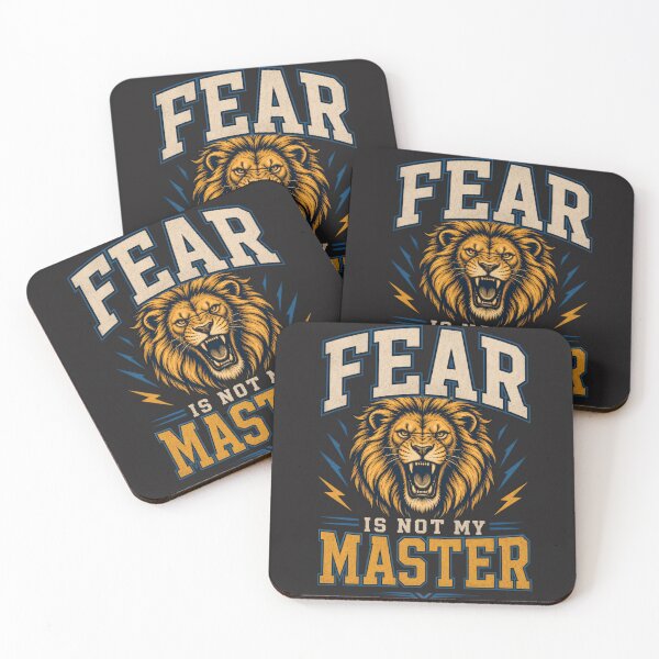 Item preview, Fear Is Not My Master Roaring Lion Motivational Graphic designed and sold by Bennie Singh.
