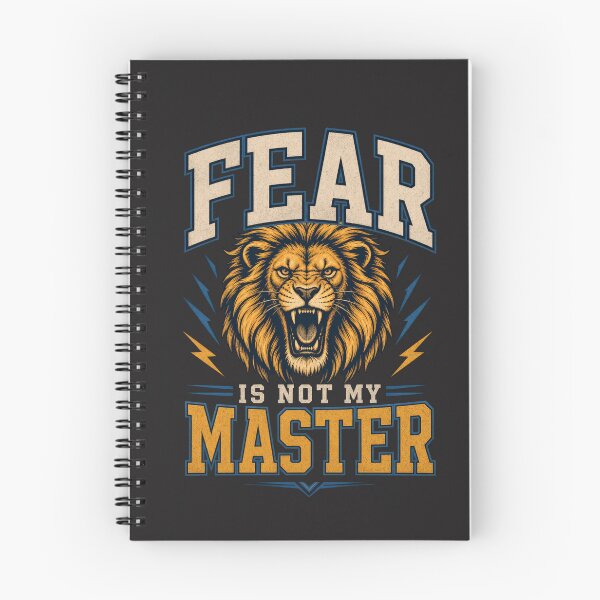 Item preview, Fear Is Not My Master Roaring Lion Motivational Graphic designed and sold by Bennie Singh.
