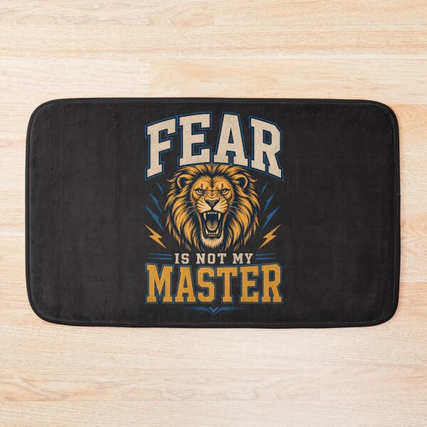 Item preview, Fear Is Not My Master Roaring Lion Motivational Graphic designed and sold by Bennie Singh.