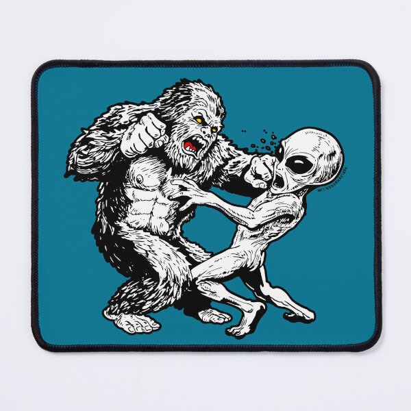 Item preview, Sasquatch vs. Grey Alien designed and sold by HarleyWarren.