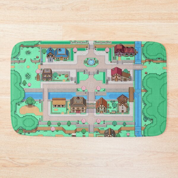 Item preview, Fields of Mistria Town Map Poster ?️ Cozy Gaming Room Decor designed and sold by · GAMING SOUL ·.