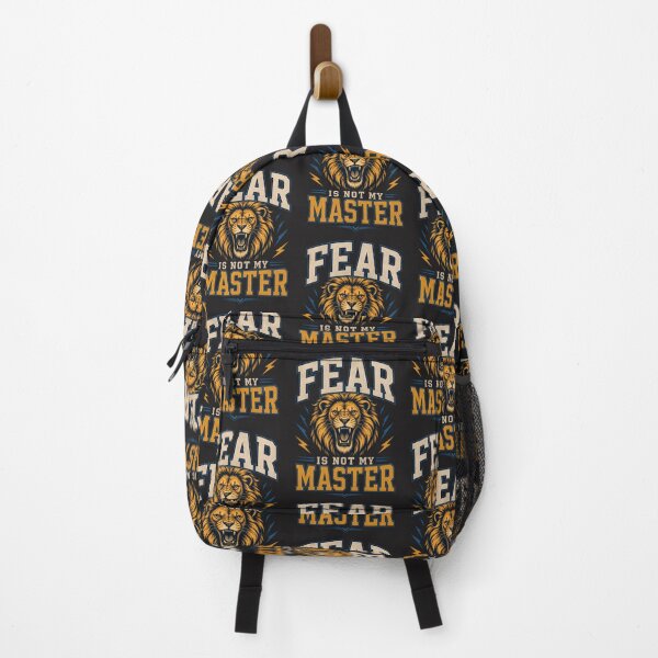 Item preview, Fear Is Not My Master Roaring Lion Motivational Graphic designed and sold by Bennie Singh.