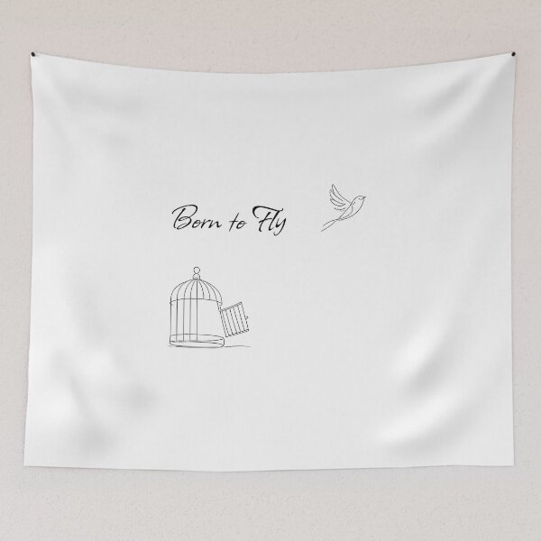 Item preview, Born to Fly – Freedom Bird Escaping Cage Design designed and sold by Buli89.