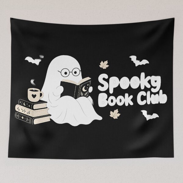 Item preview, Spooky Book Club Ghost Shirt | Glam Halloween Design designed and sold by MOCH- ART.