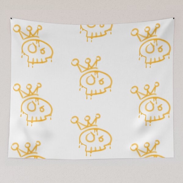 Item preview, Y2k graffiti skull with crown  designed and sold by YaroshMaria.