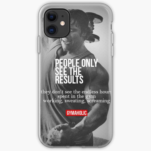 Bodybuilding Inspirational Quote iPhone Soft Case