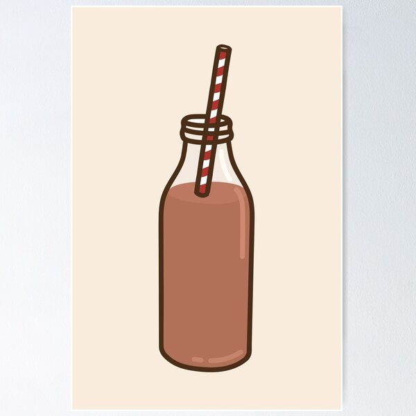 Item preview, Chocolate Vintage Glass Milk Bottle designed and sold by Heather Marshall.