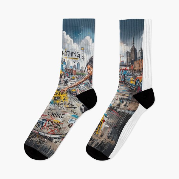 Item preview, Woman Skateboarder In Urban NYC Skate Park designed and sold by Home Decor Art.