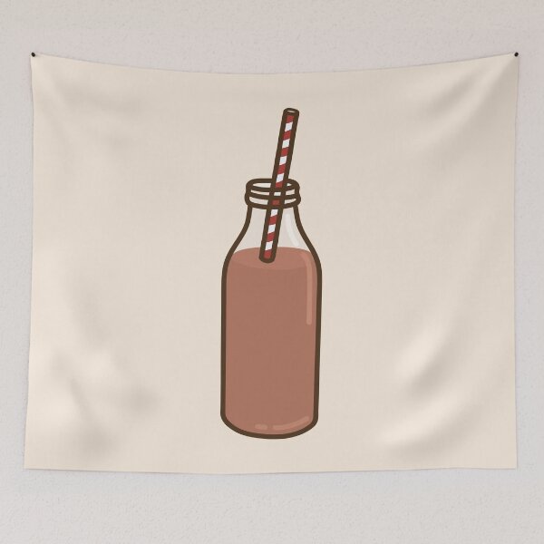 Item preview, Chocolate Vintage Glass Milk Bottle designed and sold by Heather Marshall.