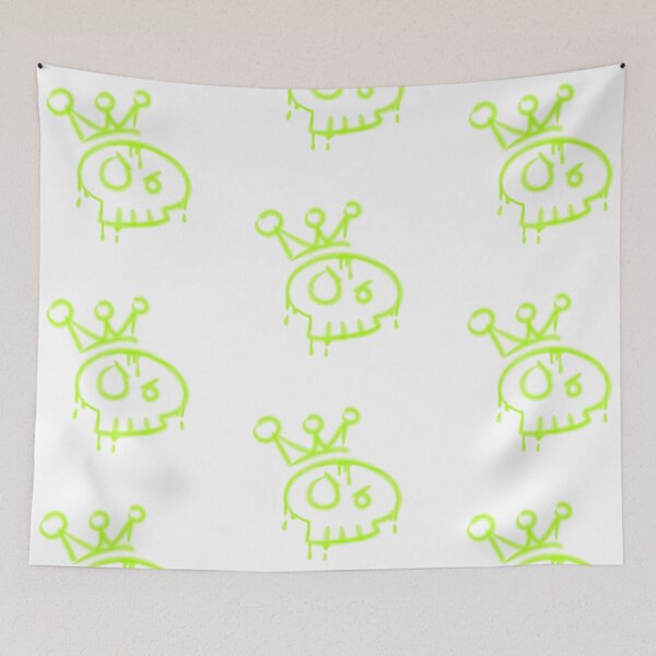 Item preview, Y2k graffiti skull with crown  designed and sold by YaroshMaria.