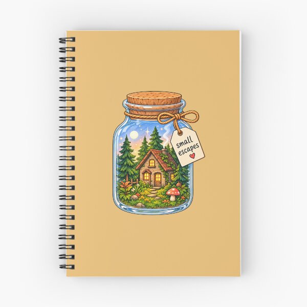 Item preview, Cozy Woodland Cottage Terrarium – Magical Cottagecore Small Escapes Sticker designed and sold by Anstickerrr.