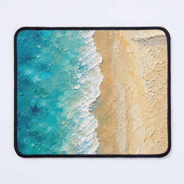 Item preview, Turquoise Coast – Textured Ocean & Beach Art designed and sold by H-Tsvetkova.