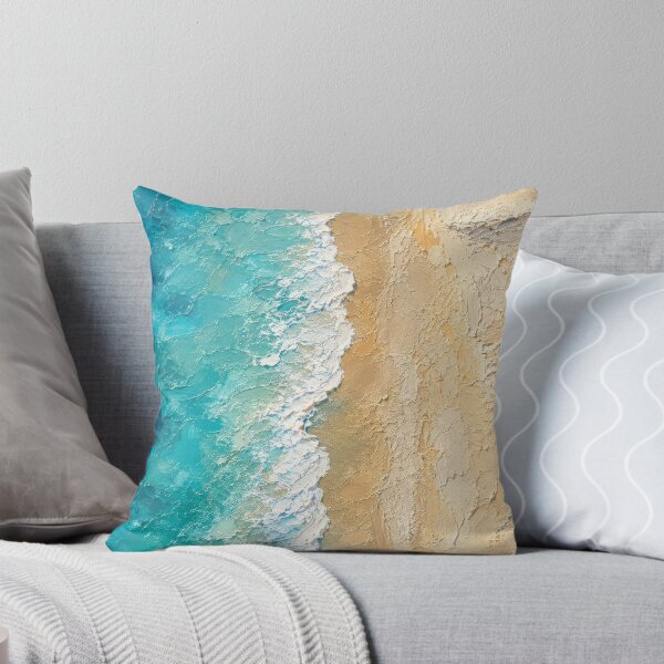 Item preview, Turquoise Coast – Textured Ocean & Beach Art designed and sold by H-Tsvetkova.