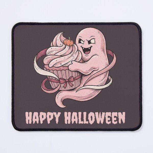 Item preview, Spooky Pinkoween Ghost & Pumpkin Cupcake Happy Halloween designed and sold by MythicCotton.