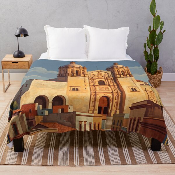 Item preview, Oaxaca Mexico Vintage Travel Art – Santo Domingo & Colonial Street designed and sold by Bomax121.