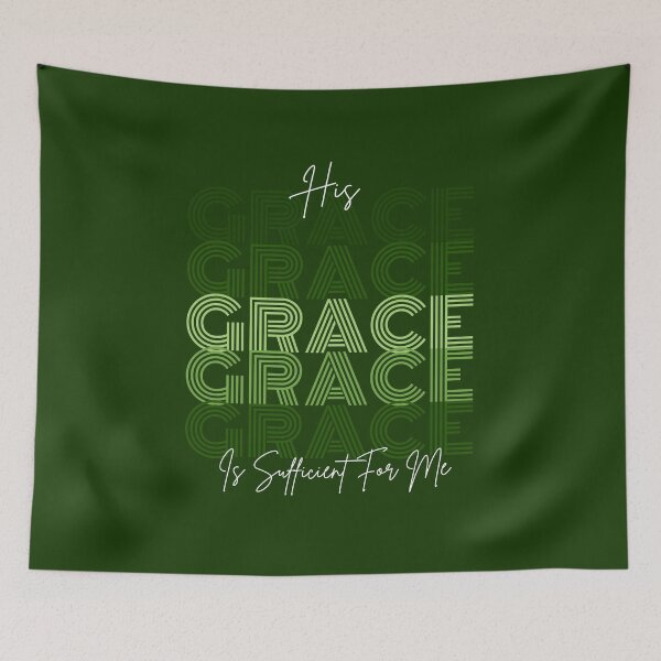 Item preview, HIs Grace Is Sufficient For Me - Jesus Christ Orthodox  - Christmas Gifts For Men - Green designed and sold by Doiemacreations.