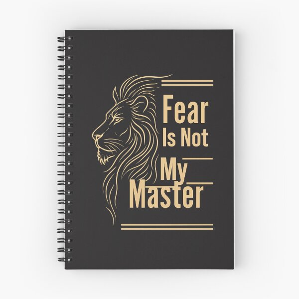 Item preview, Fear Is Not My Master Minimalist Line Art Lion Motivational Design designed and sold by Bennie Singh.