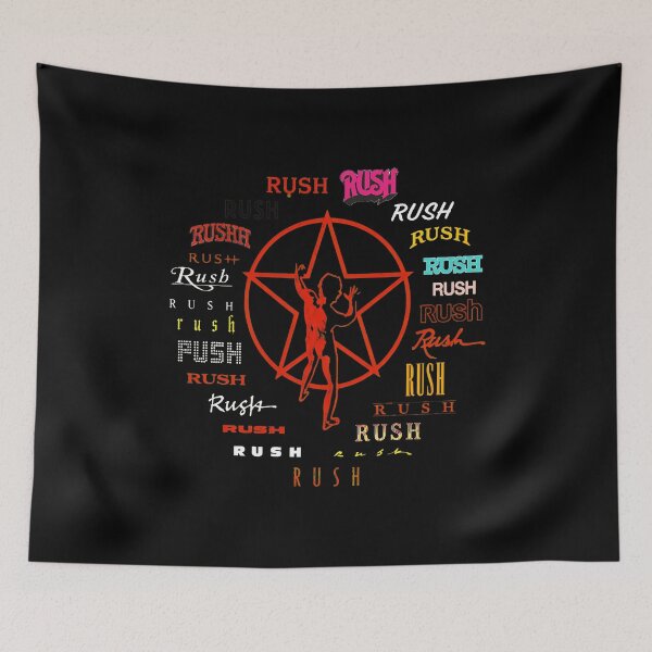 Item preview, Rush Band Typography Star Silhouette Rock Music-23 designed and sold by NapoEssoArts.