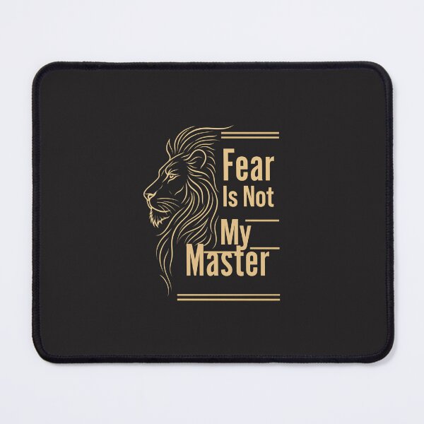 Item preview, Fear Is Not My Master Minimalist Line Art Lion Motivational Design designed and sold by Bennie Singh.
