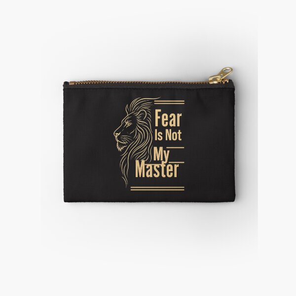 Item preview, Fear Is Not My Master Minimalist Line Art Lion Motivational Design designed and sold by Bennie Singh.