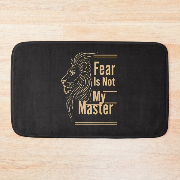 Item preview, Fear Is Not My Master Minimalist Line Art Lion Motivational Design designed and sold by Bennie Singh.