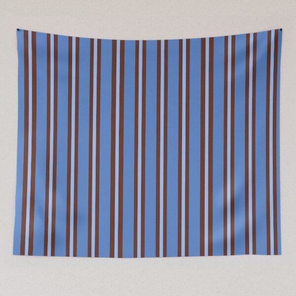 Item preview, Blue and Brown Double Stripes designed and sold by OneThreeSix.