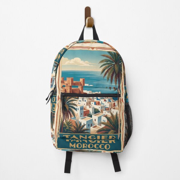 Item preview, Tangier Morocco Vintage Travel Art – Kasbah, Medina & Mediterranean Coast designed and sold by Bomax121.
