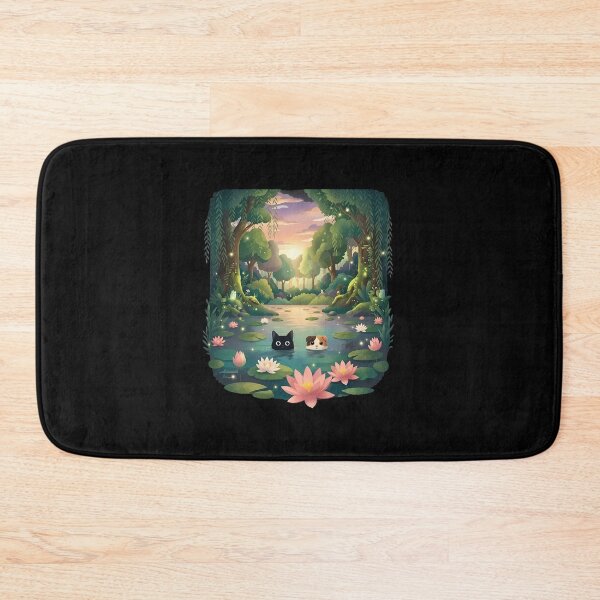 Item preview, Enchanted Forest Pets Pond Lotus Sunset Magic designed and sold by SoyLamderma.
