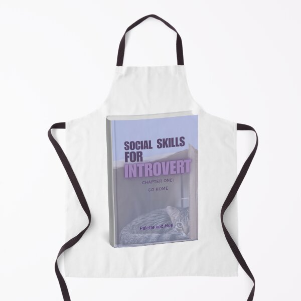 Item preview, Social Skills for Introverts – Funny Cat Book Design designed and sold by Palette & Hue.