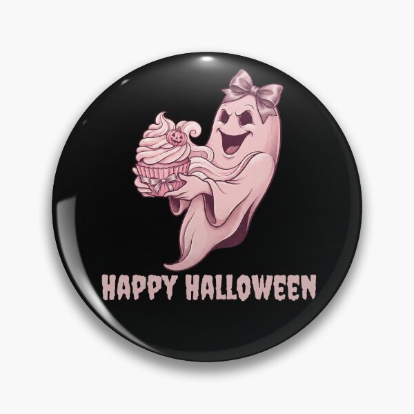 Item preview, Pinkoween Creepy Cute Ghost & Cupcake Happy Halloween designed and sold by MythicCotton.