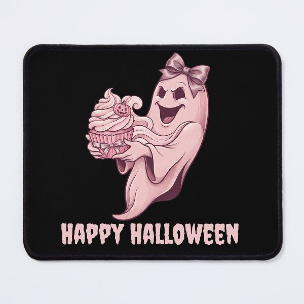 Item preview, Pinkoween Creepy Cute Ghost & Cupcake Happy Halloween designed and sold by MythicCotton.