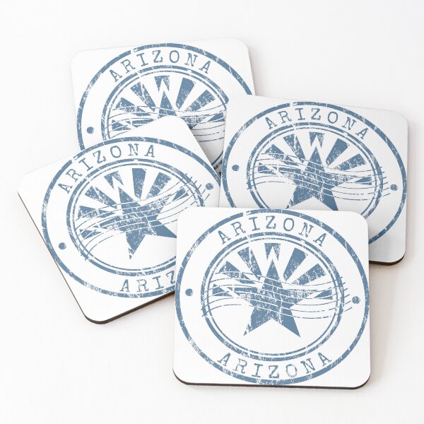 Item preview, Arizona State Flag Star Vintage Blue Rubber Stamp designed and sold by chaaval.