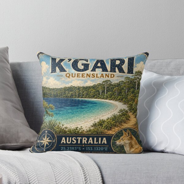 Item preview, K’gari Queensland Australia Vintage Adventure designed and sold by naturalsurvival.