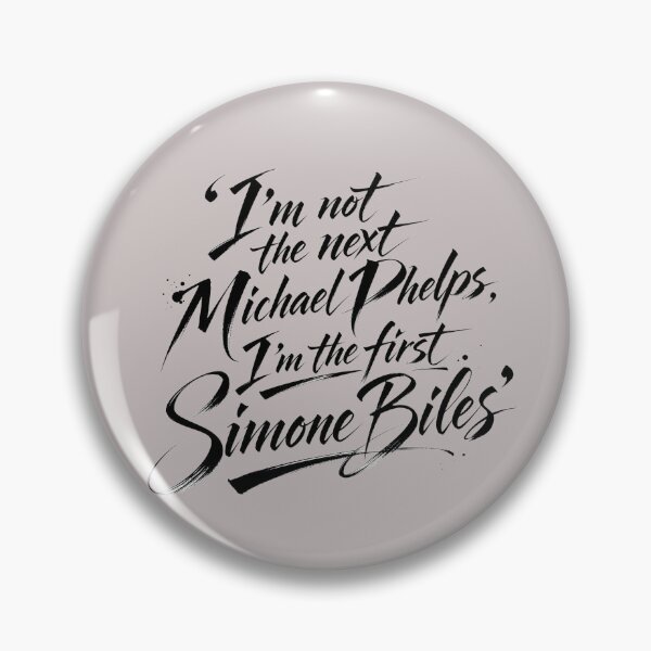 Item preview, First Simone Biles Empowerment Quote Typography Design designed and sold by ManggaeJM.