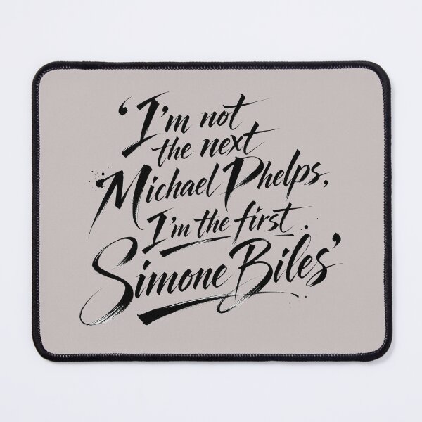 Item preview, First Simone Biles Empowerment Quote Typography Design designed and sold by ManggaeJM.