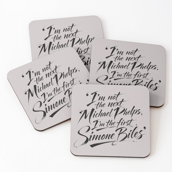 Item preview, Diseño tipográfico de la primera cita inspiradora de Simone Biles designed and sold by ManggaeJM.