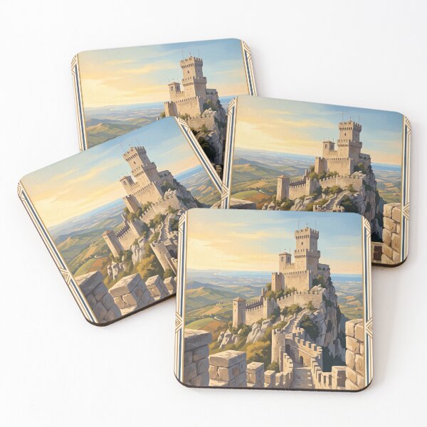 Item preview, San Marino Vintage Travel Art – Guaita Fortress & Mount Titano designed and sold by Bomax121.