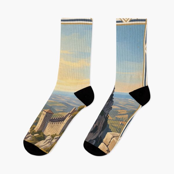 Item preview, San Marino Vintage Travel Art – Guaita Fortress & Mount Titano designed and sold by Bomax121.