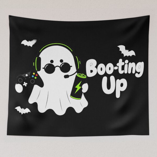 Item preview, Boo-ting Up Gamer Ghost | Glam Halloween Design designed and sold by MOCH- ART.