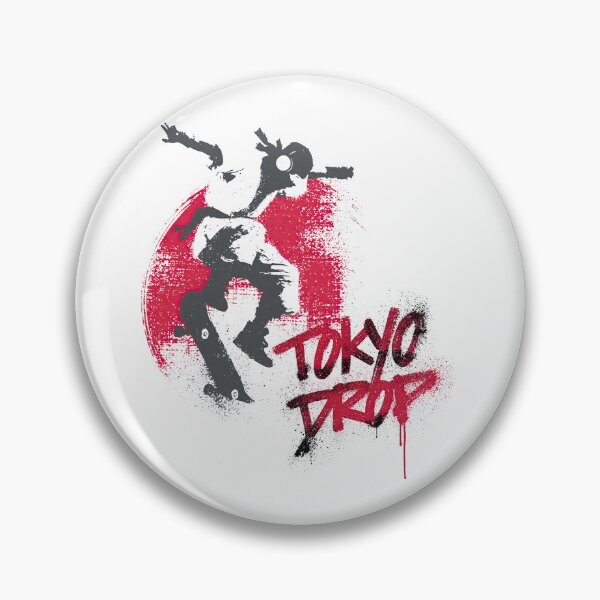 Item preview, Skateboard Trick Midair Fly Silhouette Crimson Drip designed and sold by EdvvinStudios.