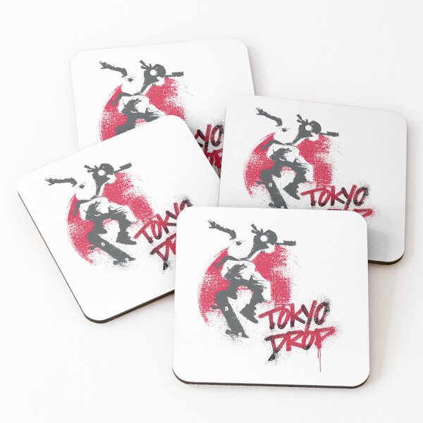 Item preview, Skateboard Trick Midair Fly Silhouette Crimson Drip designed and sold by EdvvinStudios.