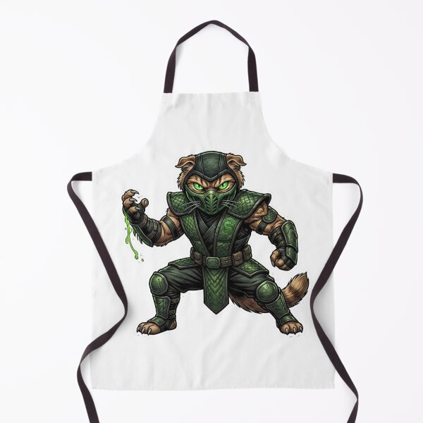 Item preview, Ninja Cat Warrior – Green Martial Arts Cat designed and sold by TOOBIC.