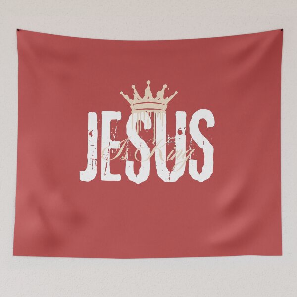 Item preview, Jesus Is King - Spirituality Inspo Quotes  - Gift Ideas For Women - Retro Red designed and sold by Doiemacreations.