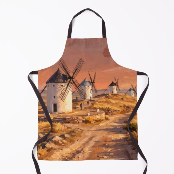 Item preview, The Windmills of Consuegra at Sunset designed and sold by RedPeaStudio.